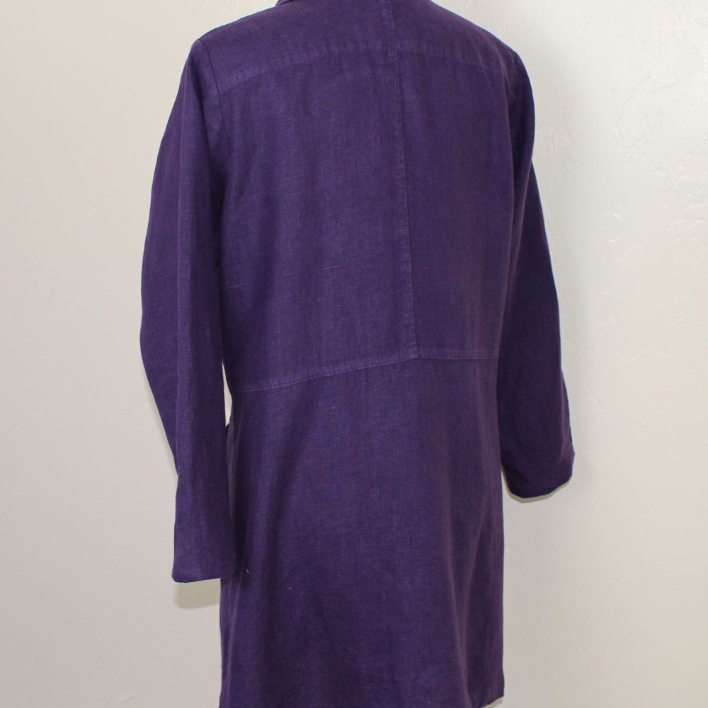 FLAX button front linen jacket/dress - Picture 7 of 7